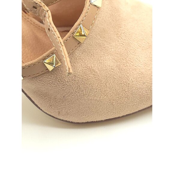 Olivia Ferguson Suede Peep-Toe Strappy Sandals Size 7 Ankle Strap Women's - Picture 6 of 14